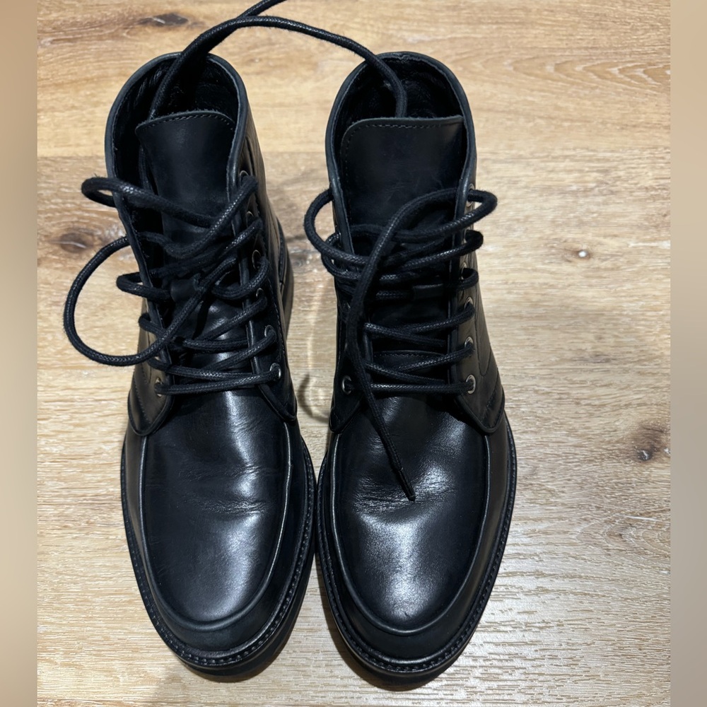 Black Lace Up Kooples Ankle Boots